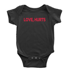 Love Hurts bold text design on Infant Baby Rib Bodysuit or Toddler Cotton Jersey T-Shirt