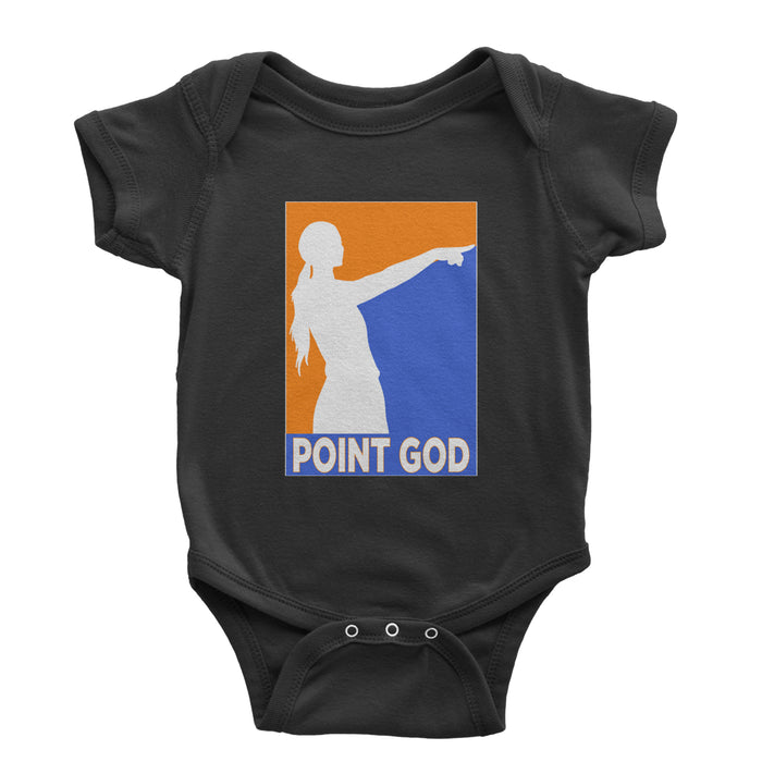 Point God Cunningham Basketball Pointing Meme  Infant One-Piece Romper Bodysuit Or Toddler T-shirt
