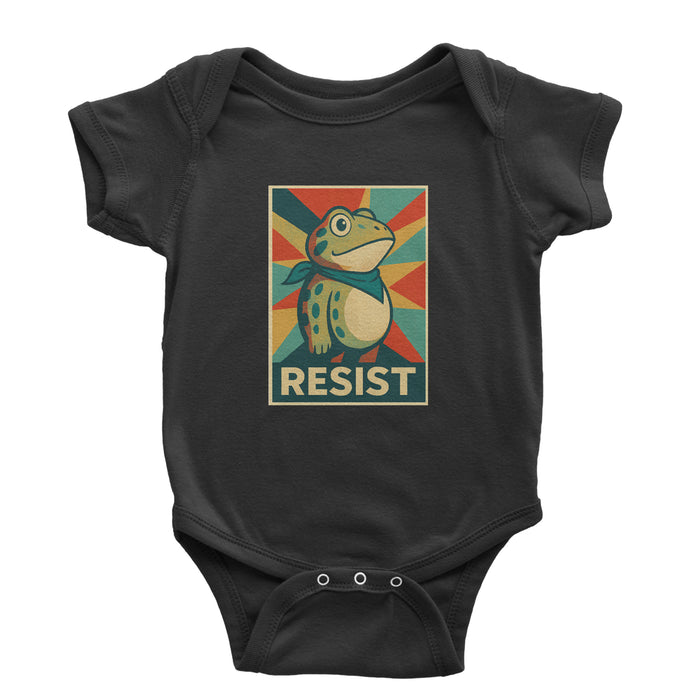 Resist Portland Protest Frog Infant One-Piece Romper Bodysuit Or Toddler T-shirt