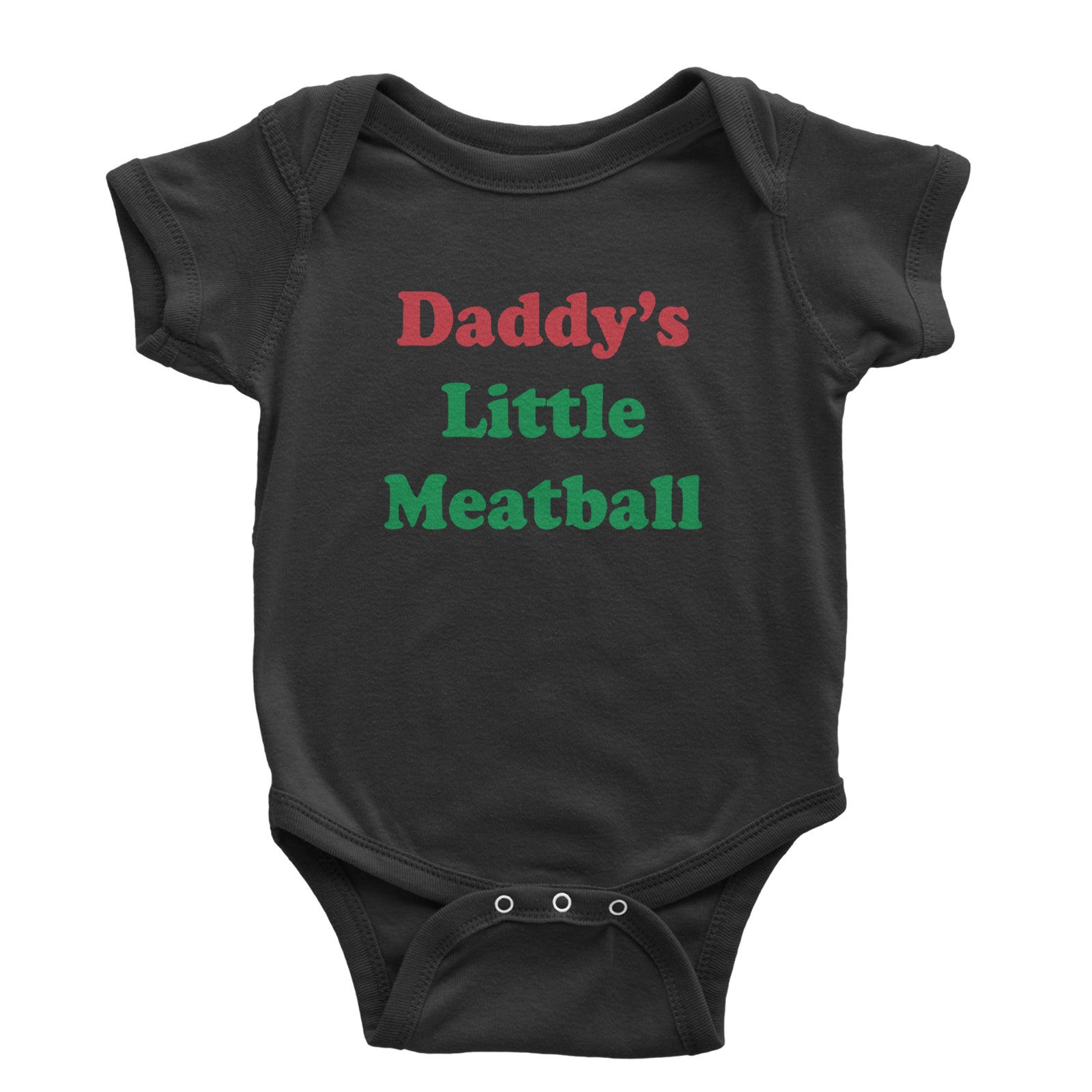 Daddy's Little Meatball Love Island Infant One-Piece Romper Bodysuit Or Toddler T-shirt Black