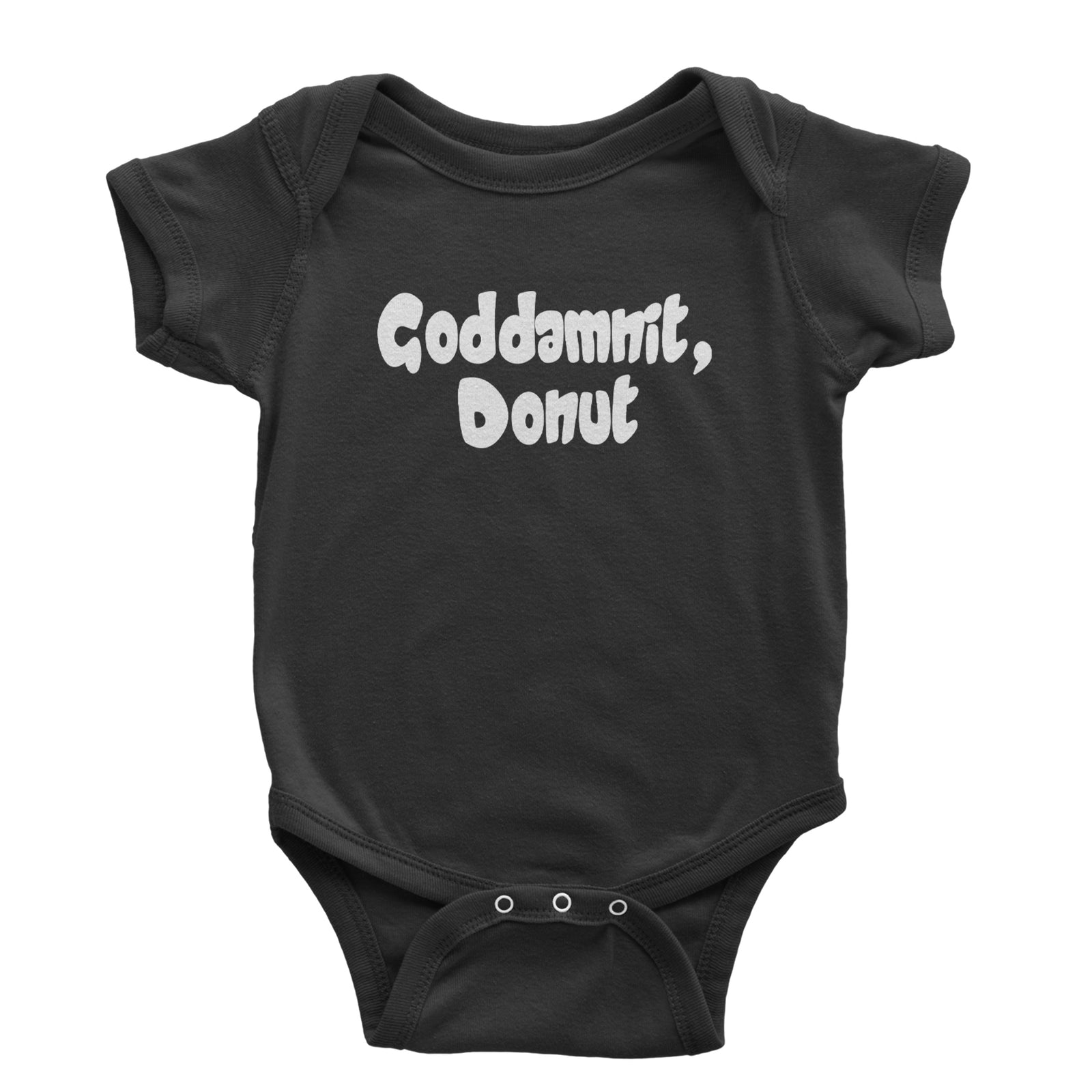 Godd-mnit, Donut Carl Infant One-Piece Romper Bodysuit Or Toddler T-shirt Black