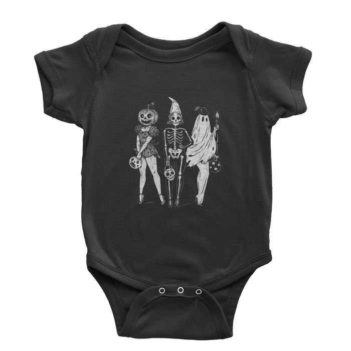 Vintage Spooky Squad Pinup Halloween Design Infant One-Piece Romper Bodysuit Or Toddler T-shirt