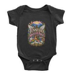 Tennessee Mountain Angel Wings Dolly Infant One-Piece Romper Bodysuit Or Toddler T-shirt Black