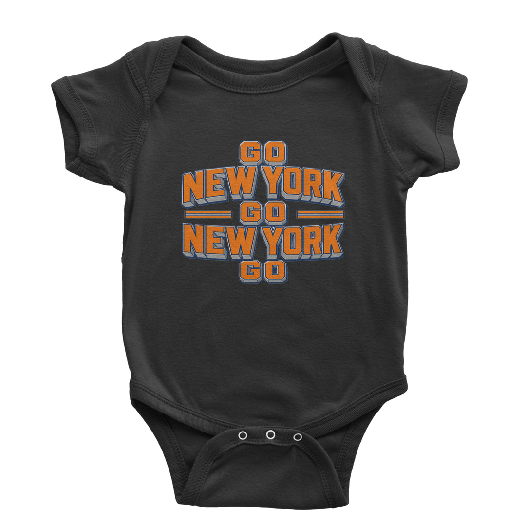 Go New York Go Basketball Infant One-Piece Romper Bodysuit Or Toddler T-shirt Black