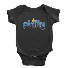 Skyline Philly Philadelphia Infant One-Piece Romper Bodysuit Or Toddler T-shirt Black
