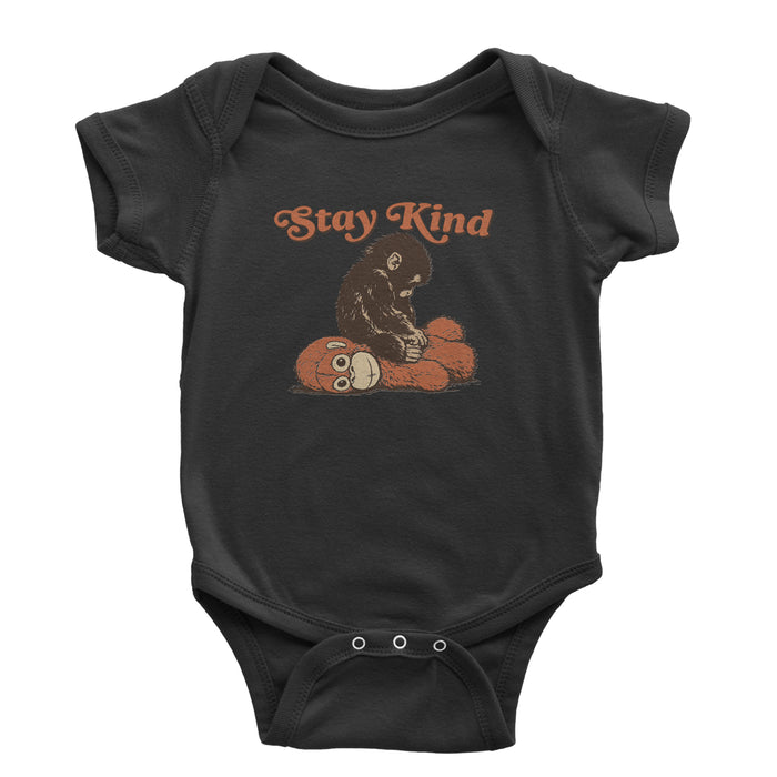 Punch Stay Kind Macaque Infant One-Piece Romper Bodysuit Or Toddler T-shirt