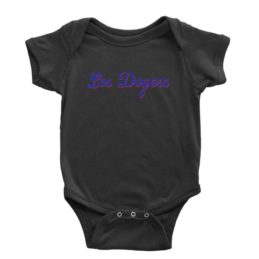 Los Doyers LA Baseball Infant One-Piece Romper Bodysuit Or Toddler T-shirt Black