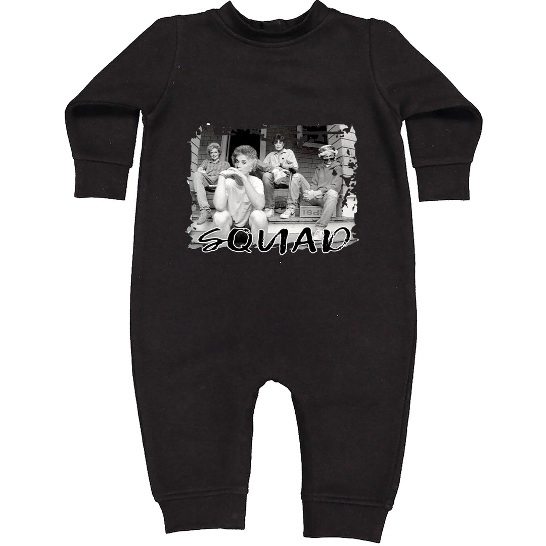 Squad Golden Girls Toddler Hoodie Or Infant Fleece Romper Black