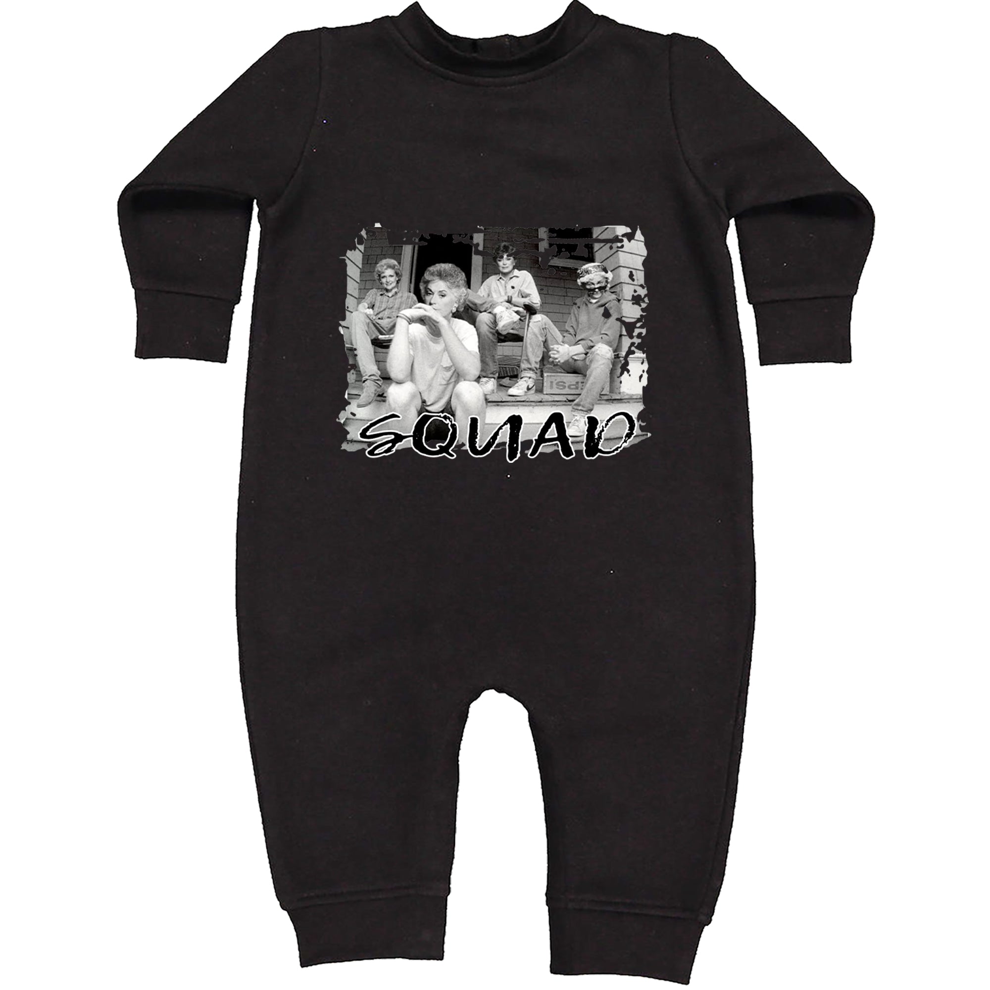 Squad Golden Girls Toddler Hoodie Or Infant Fleece Romper Black