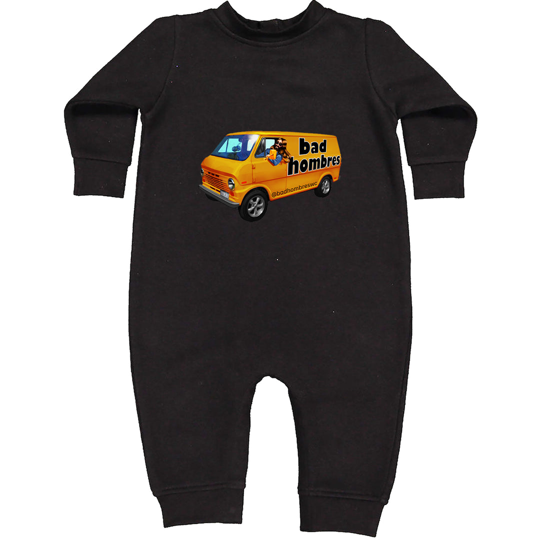Bad Hombres Van West Chester Band Toddler Hoodie Or Infant Fleece Romper Black