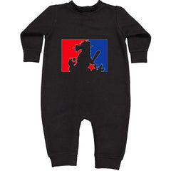 Philly Baseball Phan Toddler Hoodie Or Infant Fleece Romper Black