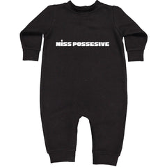 Miss Possessive Music Toddler Hoodie Or Infant Fleece Romper Black
