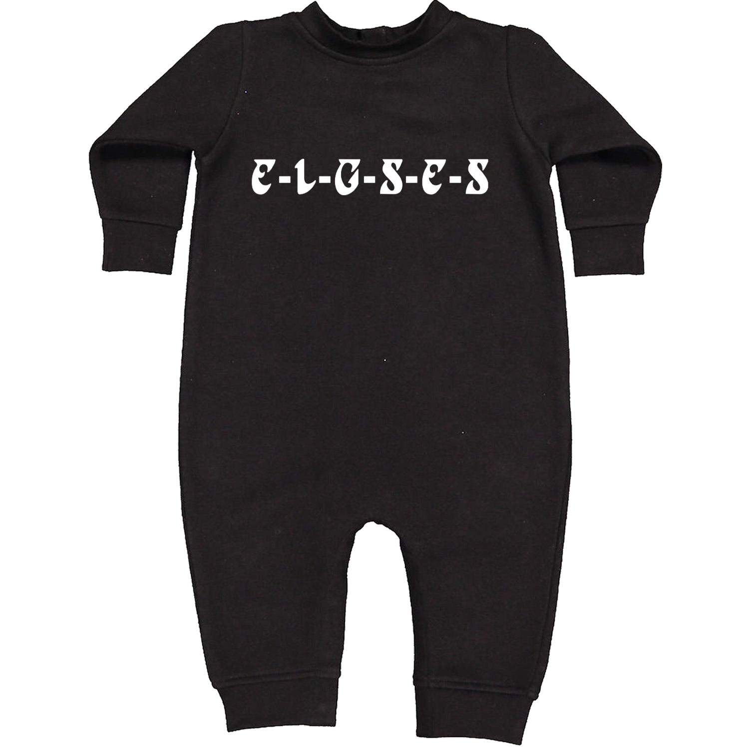 E-L-G-S-E-S Eagles Chant Toddler Hoodie Or Infant Fleece Romper Black