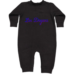 Los Doyers LA Baseball Toddler Hoodie Or Infant Fleece Romper Black