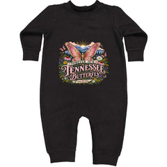 Forever Our Tennessee Butterfly Dolly Toddler Hoodie Or Infant Fleece Romper Black