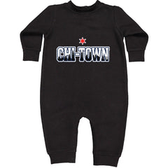 Chicago Chi-Town City Pride Toddler Hoodie Or Infant Fleece Romper Black
