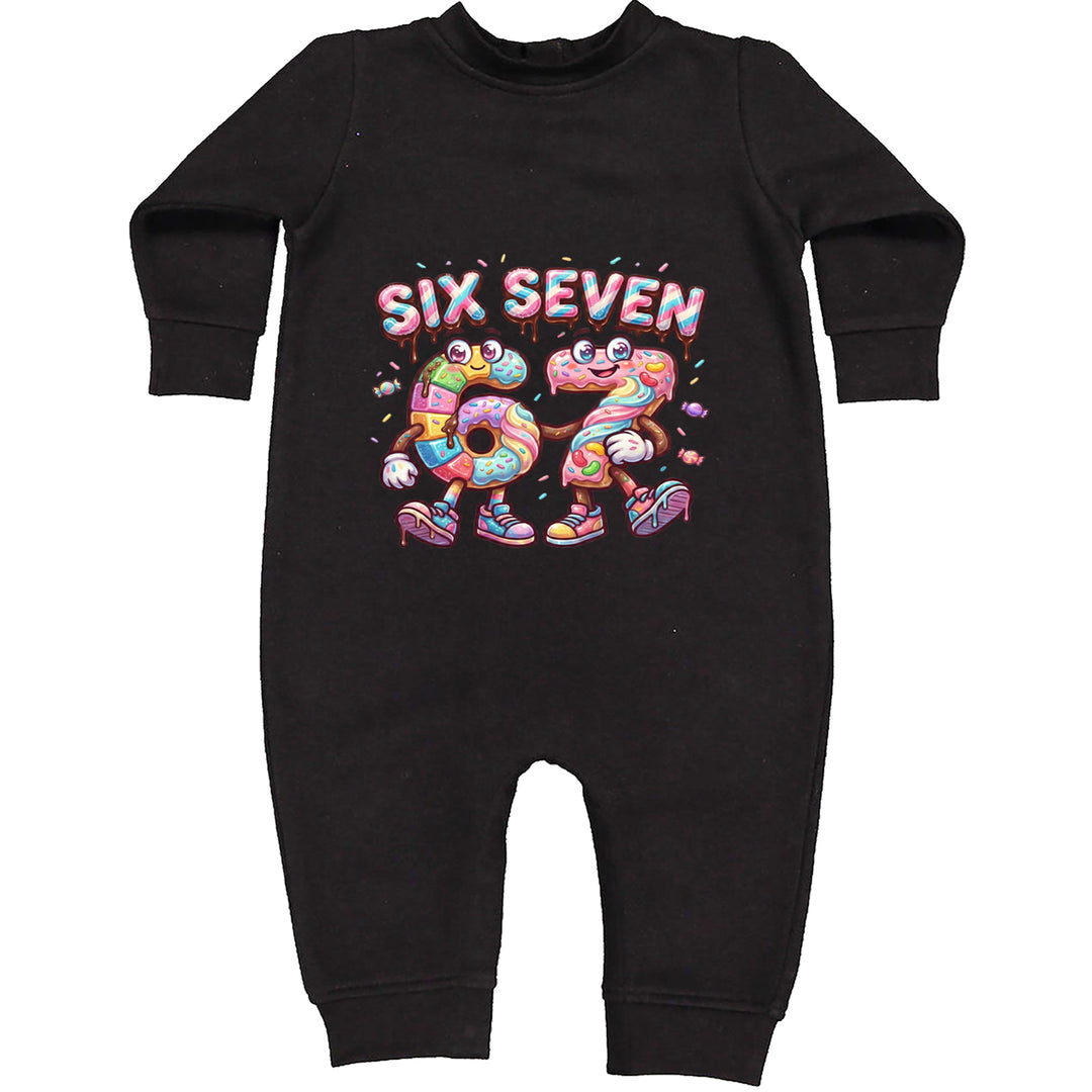 67 Candy Swirl Meme Toddler Hoodie Or Infant Fleece Romper Black