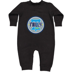 Philly Pride Liberty Bell Toddler Hoodie Or Infant Fleece Romper Black