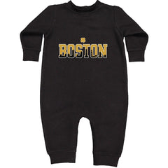 Boston City Pride Irish Toddler Hoodie Or Infant Fleece Romper Black
