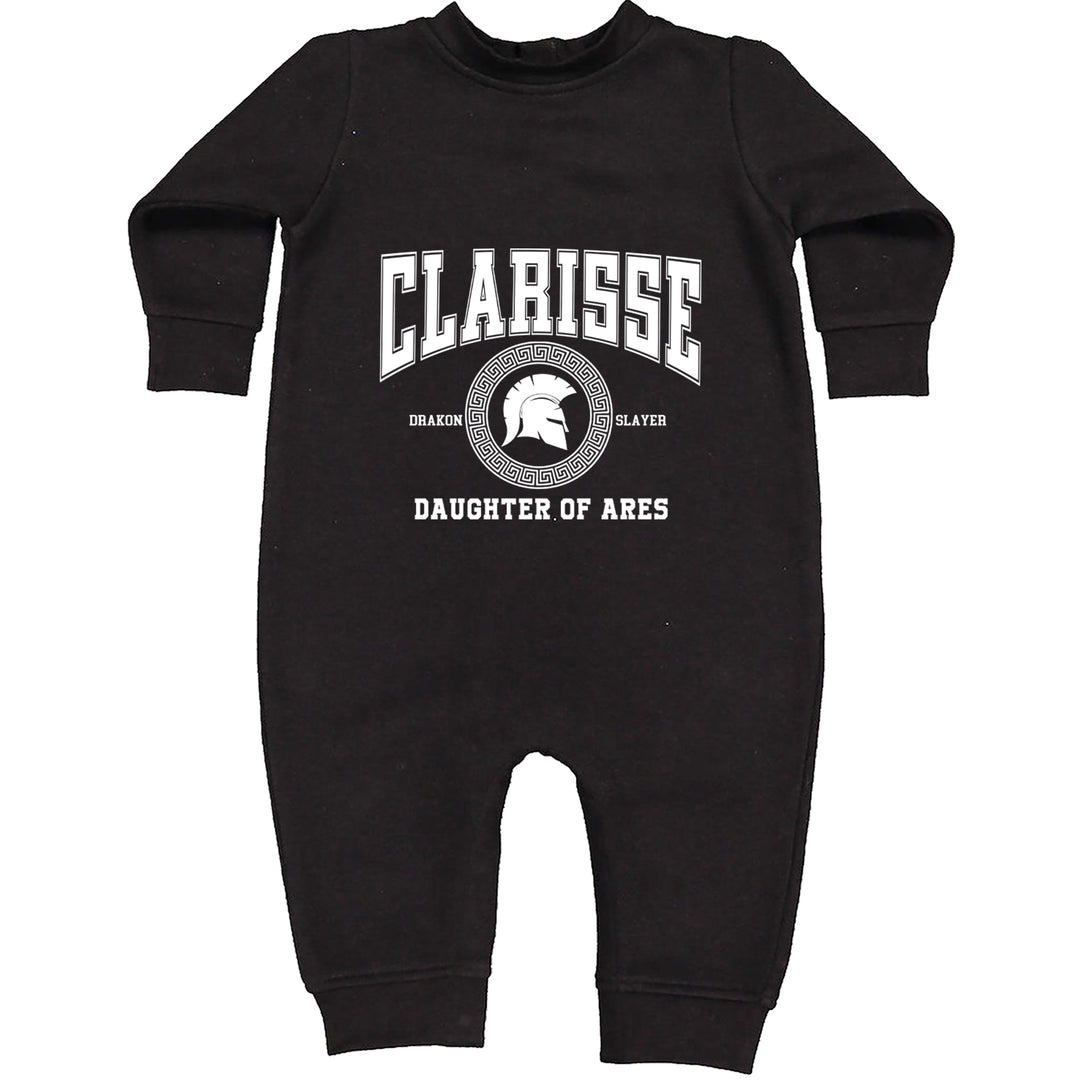 Clarisse Daughter of Ares Battle Ready Toddler Hoodie Or Infant Fleece Romper Black
