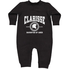 Clarisse Daughter of Ares Battle Ready Toddler Hoodie Or Infant Fleece Romper Black