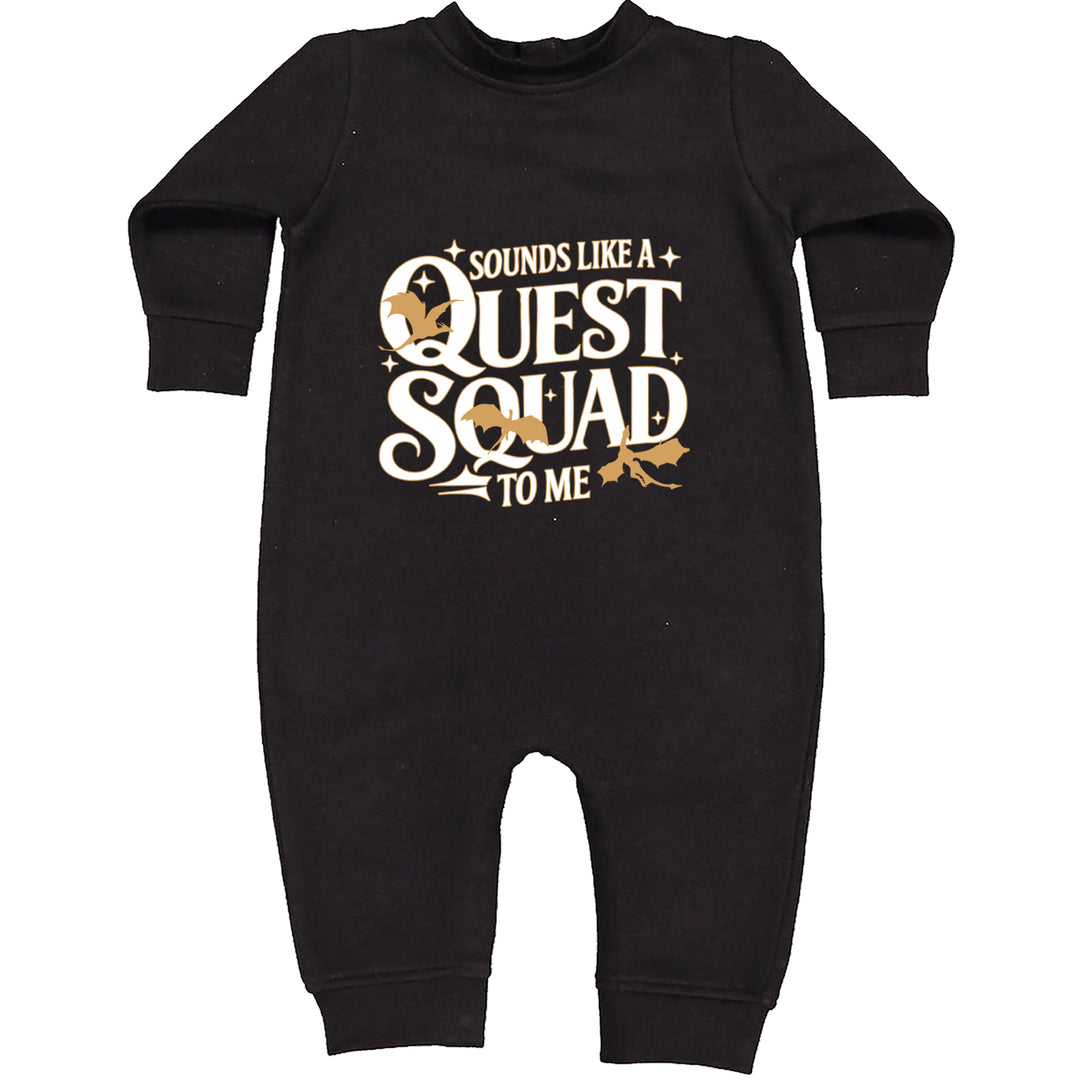 Sounds Like A Quest Squad To Me Empyrean Toddler Hoodie Or Infant Fleece Romper Black