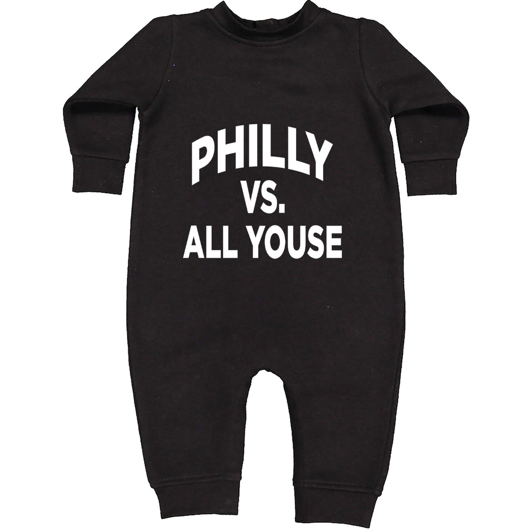 Philly Vs. All Youse Philly Thing Toddler Hoodie Or Infant Fleece Romper Black