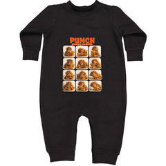 Punch Play Hard Love Harder Toddler Hoodie Or Infant Fleece Romper Black