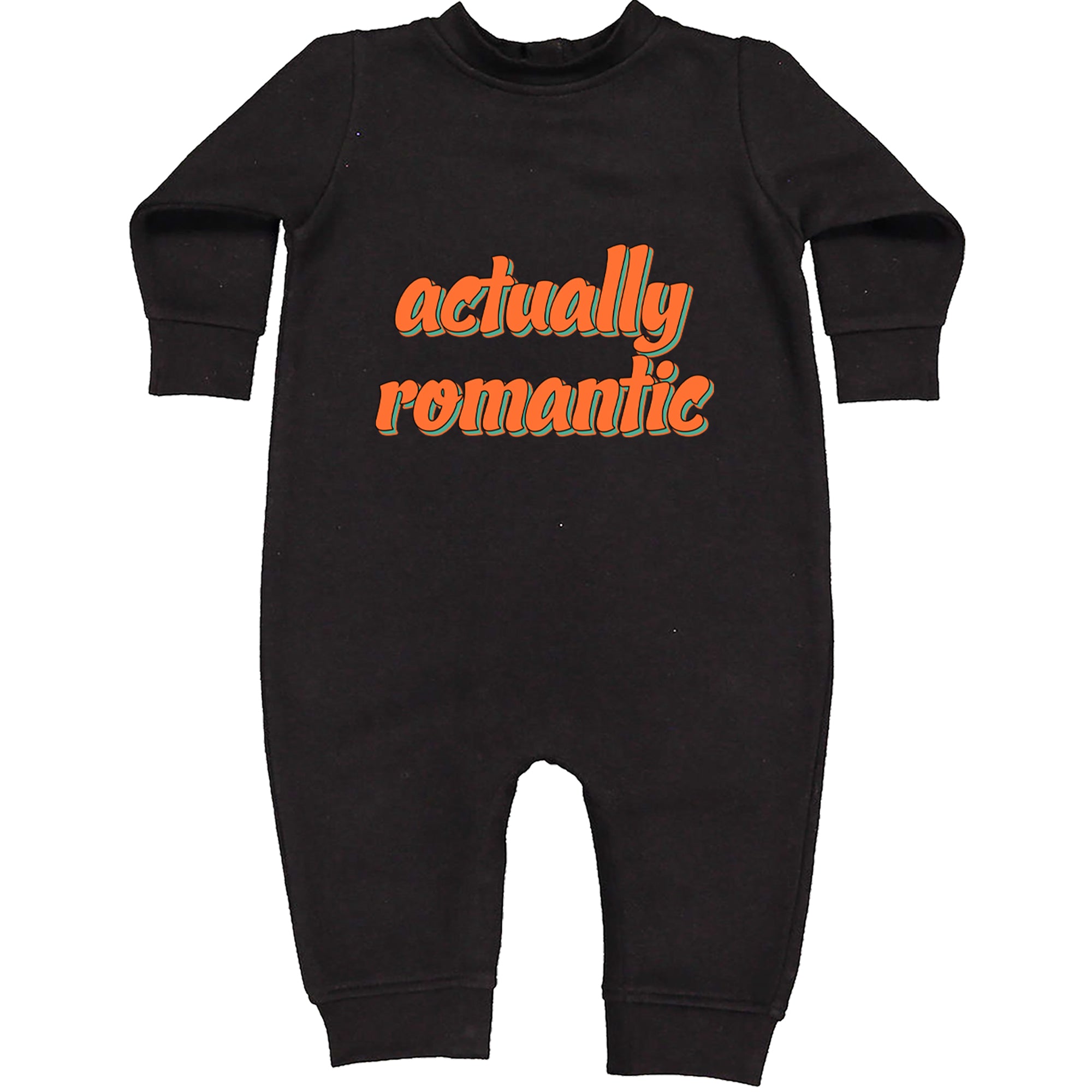 Actually Romantic Toddler Hoodie Or Infant Fleece Romper Black