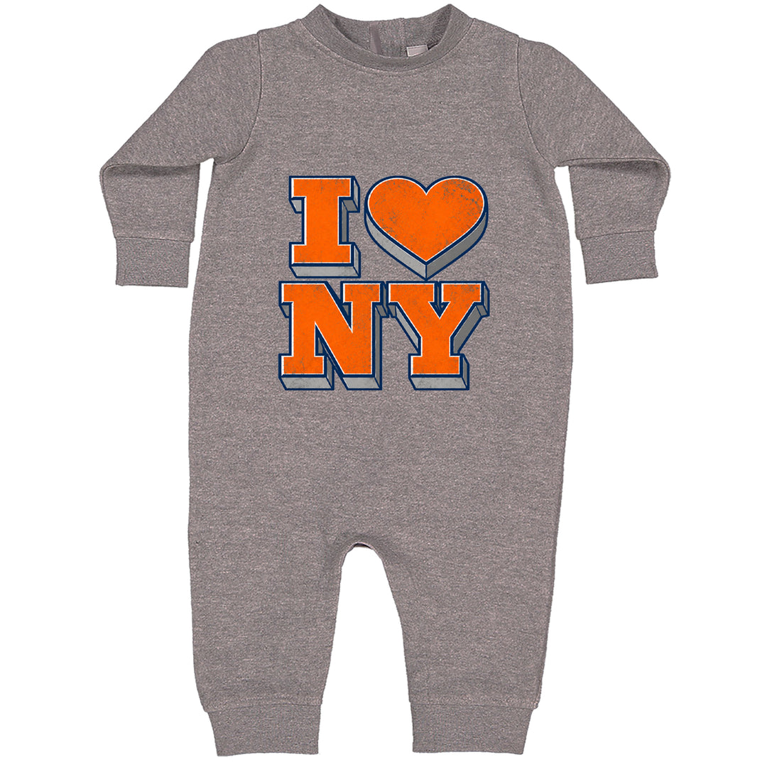 New York City Pride Heart Toddler Hoodie Or Infant Fleece Romper Heather Grey