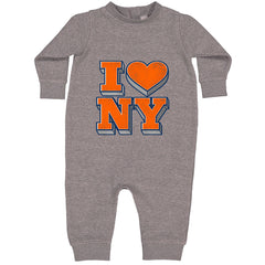 New York City Pride Heart Toddler Hoodie Or Infant Fleece Romper Heather Grey