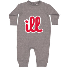 ILL Vintage It's A Philly Thing Toddler Hoodie Or Infant Fleece Romper Heather Grey