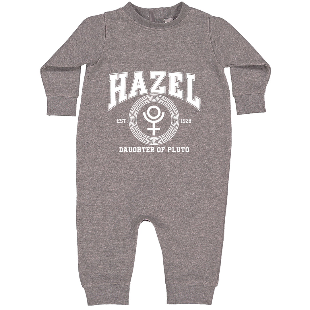 Hazel Daughter of Pluto Roman Gold Toddler Hoodie Or Infant Fleece Romper Heather Grey