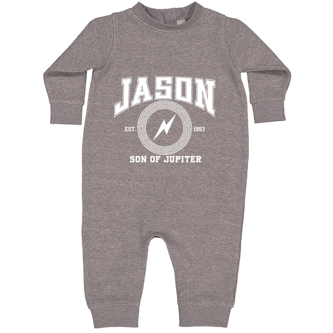 Jason Son of Jupiter Storm Bringer Toddler Hoodie Or Infant Fleece Romper Heather Grey