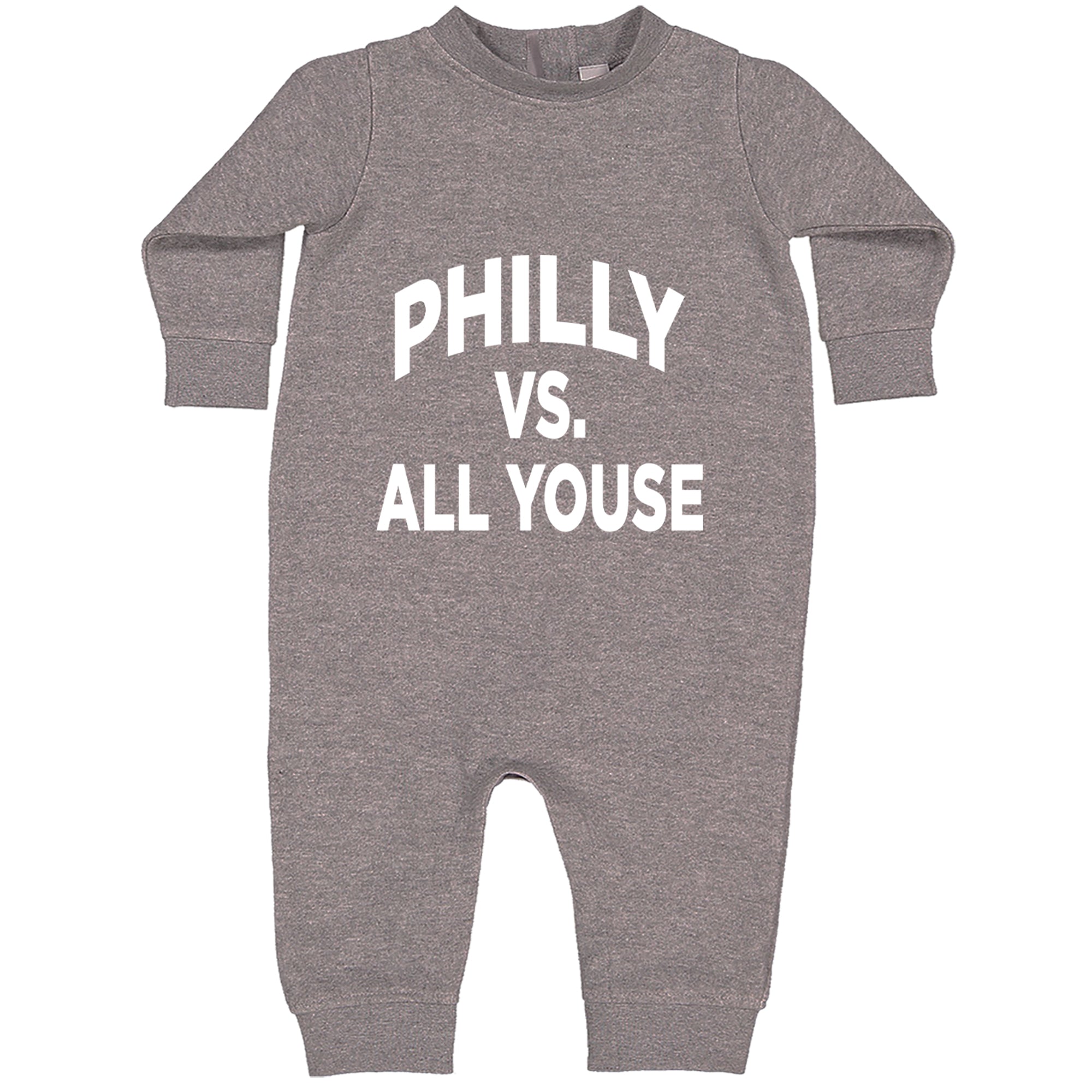 Philly Vs. All Youse Philly Thing Toddler Hoodie Or Infant Fleece Romper Heather Grey