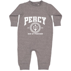 Percy Son Of Poseidon Sea God Toddler Hoodie Or Infant Fleece Romper Heather Grey