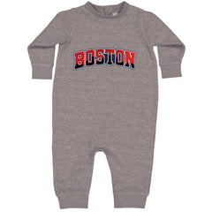 Boston City Pride Skyline Toddler Hoodie Or Infant Fleece Romper Heather Grey