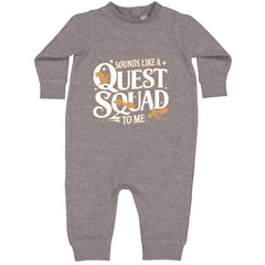 Sounds Like A Quest Squad To Me Empyrean Toddler Hoodie Or Infant Fleece Romper Heather Grey