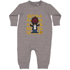 MUSTARD! Not Like Us Tv Off Toddler Hoodie Or Infant Fleece Romper Heather Grey