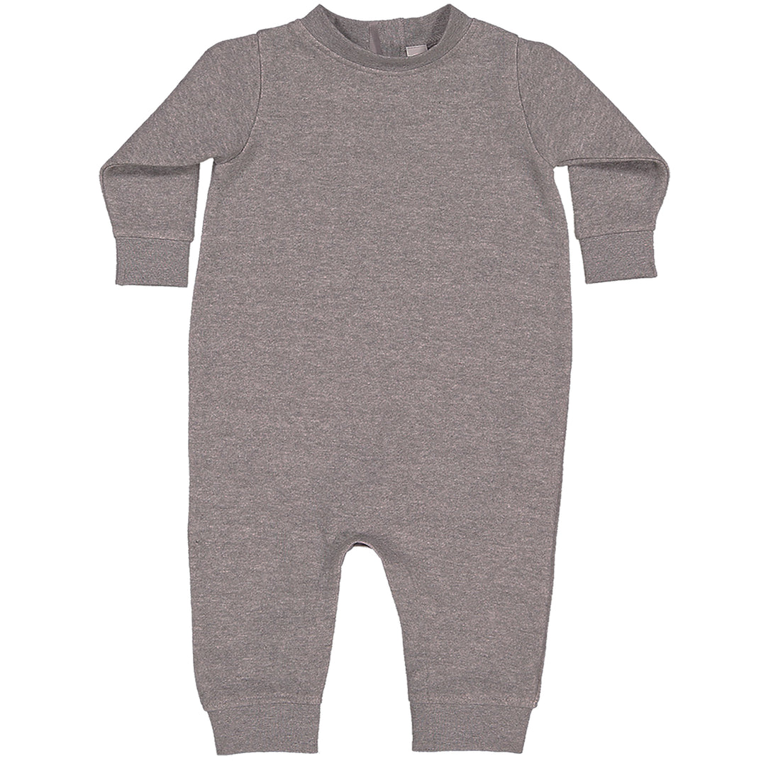 Basics - Pure & Simple Blank Apparel graphic on Toddler Hoodie and Baby Fleece Onesie in Heather Grey alternate view 2