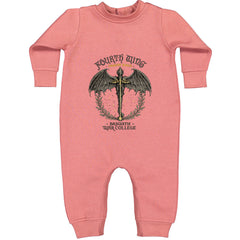 Fourth Wing Dragon Rider Vintage Basgiath War College Toddler Hoodie Or Infant Fleece Romper Mauve
