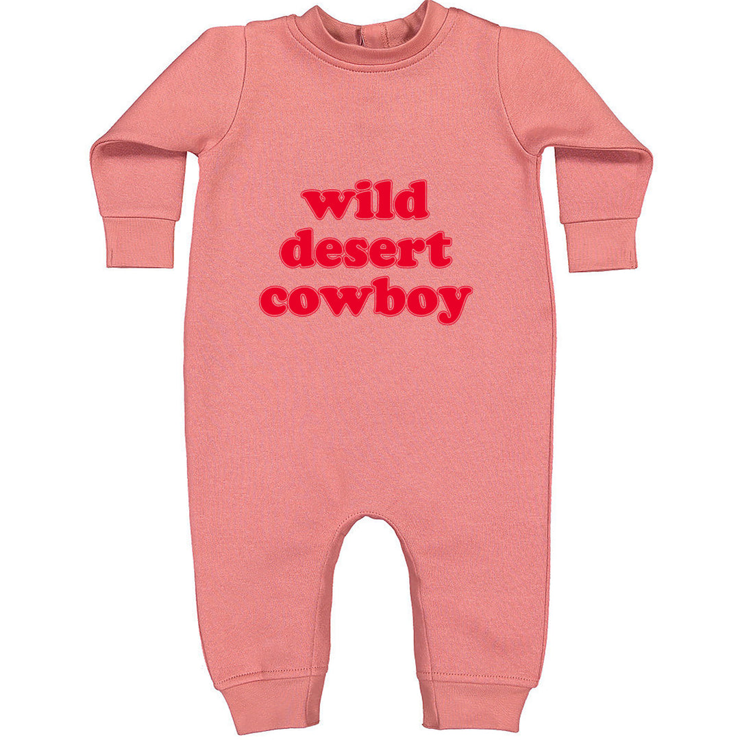 Wild Desert Cowboy Country Toddler Hoodie Or Infant Fleece Romper Mauve
