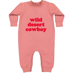 Wild Desert Cowboy Country Toddler Hoodie Or Infant Fleece Romper Mauve