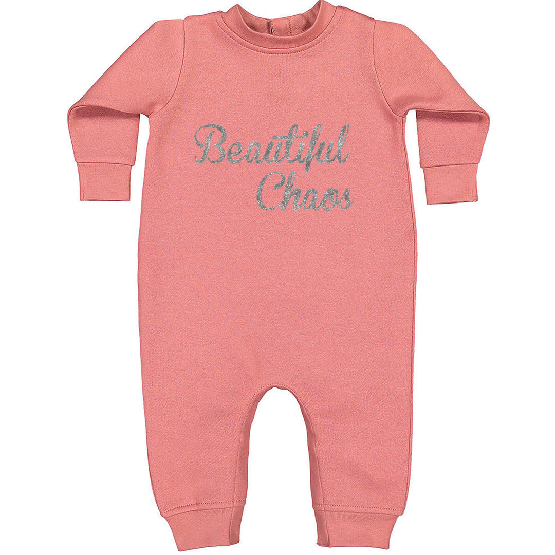 Beautiful Chaos Glitter Music Festival Toddler Hoodie Or Infant Fleece Romper Mauve