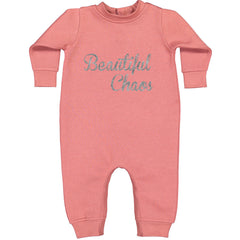 Beautiful Chaos Glitter Music Festival Toddler Hoodie Or Infant Fleece Romper Mauve