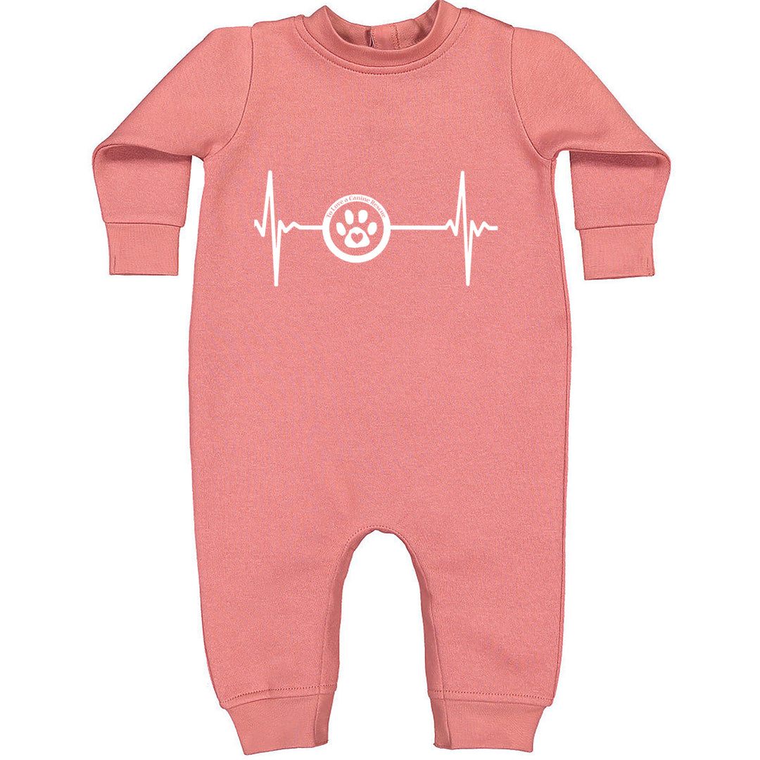 TLC Rescue Heartbeat Toddler Hoodie Or Infant Fleece Romper Mauve