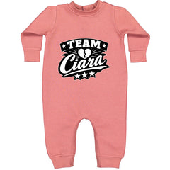 Team Ciara Scamanda Broken Heart Toddler Hoodie Or Infant Fleece Romper Mauve