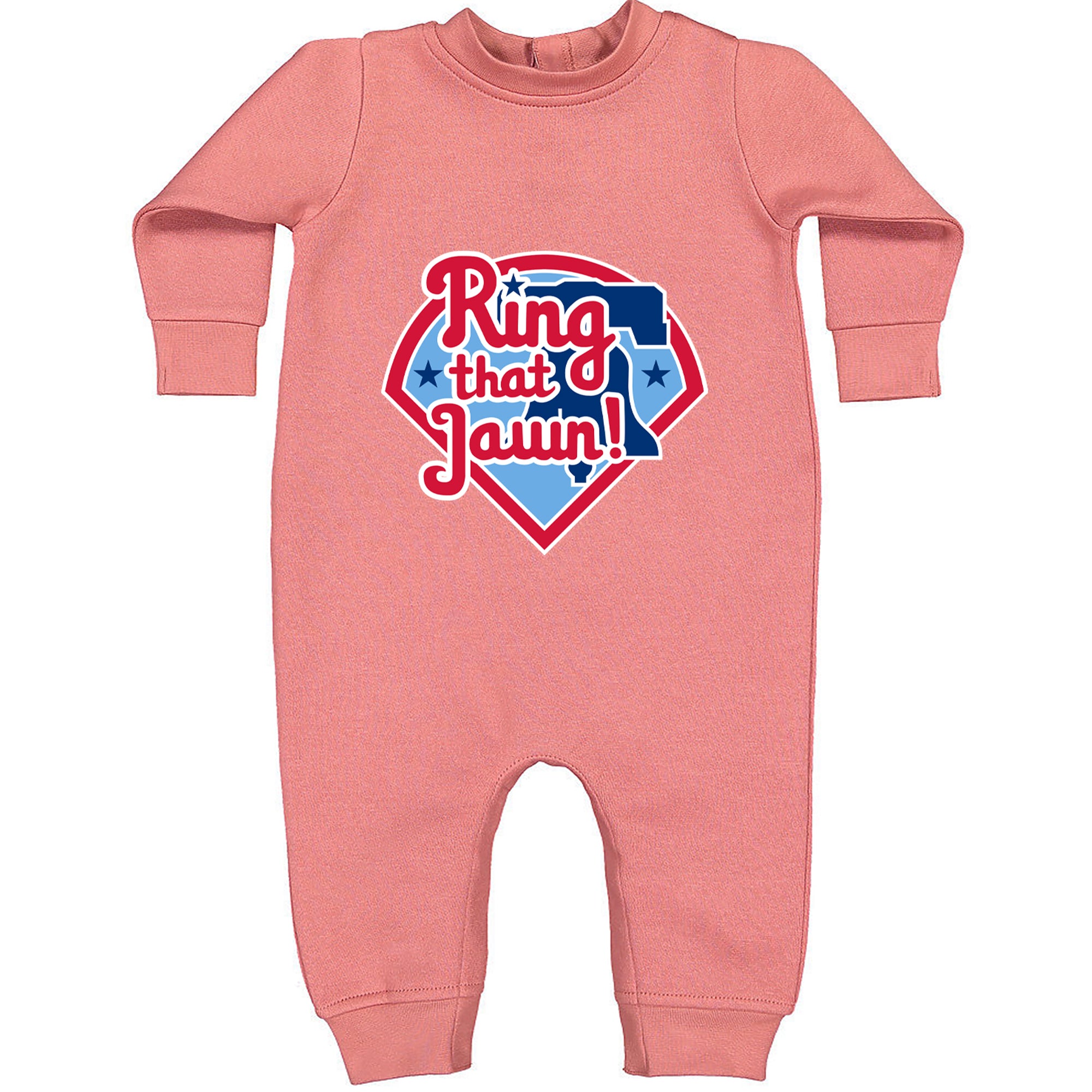 Ring That Jawn Philly Baseball Toddler Hoodie Or Infant Fleece Romper Mauve