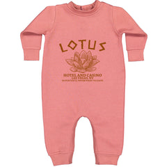 Lotus Hotel and Casino Toddler Hoodie Or Infant Fleece Romper Mauve