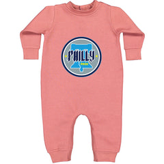 Philly Pride Liberty Bell Toddler Hoodie Or Infant Fleece Romper Mauve